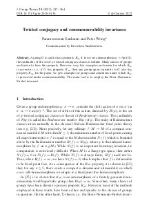 Twisted conjugacy and commensurability invariance
