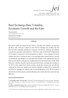 Real exchange rate volatility, economic growth and the euro