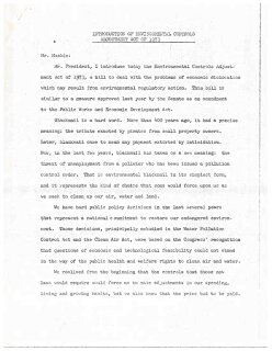 Environmental Blackmail - Committee of Public Works - File of Leon G. Billings