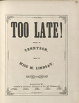 Too Late! by M. Lindsay