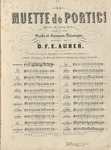 La Muette de Portici by D. F. E. Auber
